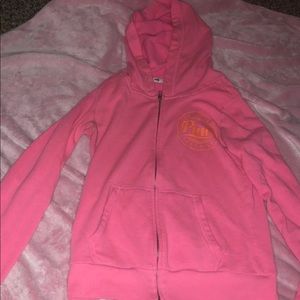 Pink zip up